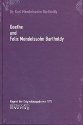 Goethe und Felix Mendelssohn-Bartholdy Reprint 