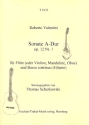 Sonate A-Dur op.12,1 fr Melodieinstrument in C und Bc (Gitarre) Stimmen