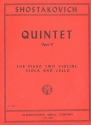 Quintet in g-Minor op.57 for 2 violins, viola, cello and piano score and parts