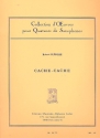 Cache-Cache fr 4 Saxophone (SATBar) Partitur und Stimmen