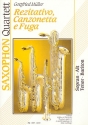 Rezitation, Canzonetta e fuga fr 4 Saxophone (SATBar) Partitur und Stimmen