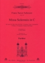 Missa solemnis C-Dur fr Soli, gem Chor und Orchester Partitur