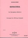 Sonatina for 5 saxophones (SAATBar) score and parts