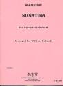 Sonatina for 5 saxophones (SAATBar) score and parts