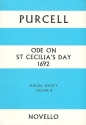 The Works of Henry Purcell vol.8 Ode on St. Cecilia's Day