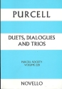 The Works of Henry Purcell vol.22b Duets, Dialogues and Trios vocal score