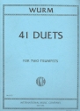 41 Duets for 2 trumpets score