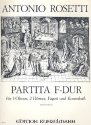 Partita F-Dur fr 3 Oboen, 2 Hrner, Fagott und Kontrabass Partitur und Stimmen