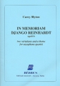 Im memoriam Django Reinhardt op.64b for 4 saxophones (SATBar) score and parts
