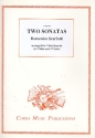 2 Sonatas for 4 vioals (violin and 3 violas) score and parts