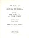 10 Sonatas of 4 Parts (nos.5-7) for strings violin 1