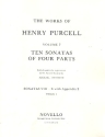 10 Sonatas of 4 Parts (nos.8-10) for strings violin 1