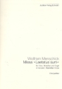 Missa Laetatus sum fr gem Chor, Streicher und Orgel Chorpartitur