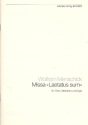 Missa Laetatus sum fr gem Chor, Streicher und Orgel Partitur