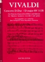 Konzert D-Dur RV312R fr Violine und Streicher fr Flautino (Sopranblockflte) und Klavier