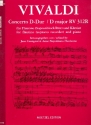 Konzert D-Dur RV312R fr Violine und Streicher fr Flautino (Sopranblockflte) und Klavier