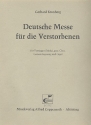 Deutsche Messe fr die Verstorbenen fr Vorsnger (Schola), gem Chor, Gemeinde und Orgel,  Partitur