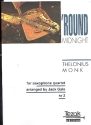 'Round Midnight for 4 saxophones (SATB) score and parts