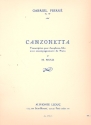 Canzonetta op.19 pour saxophone alto et piano