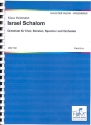 Israel Schalom fr Soli, gem Chor, Sprecher und Orchester Partitur (dt)