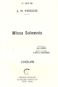 Missa Solemnis fr Soli und gem Chor a cappella Chorpartitur