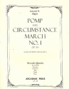 Pomp and Circumstanc March no.1 op.39 for 4 recorders (SATB) score and parts