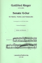 Sonate G-Dur fr Violine, Violoncello und Klavier Stimmen
