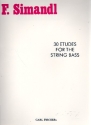 30 Etudes  for the string bass