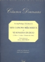 18 canons melodieux ou 6 sonates en duo pour 2 flutes (violes/basses de viole) Faksimile