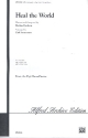 Heal the World for mixed chorus (SATB) an piano (guitar, bass and drums ad lib) score
