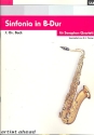 Sinfonia B-Dur 2. Satz fr 4 Saxophone (SATB) Partitur und Stimmen