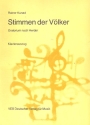 Stimmen der Vlker - Oratorium nach Herder fr Soli, Chor und Orchester Klavierauszug