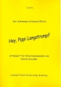 Hey, Pippi Langstrumpf  fr Gitarren-Ensemble, Ba ad lib Partitur und Stimmen (1-1-1-1-1)