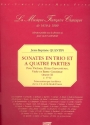 Sonates en trio et  4 parties op.11 pour violons, flutes traversires, viole et Bc parts en fasimil