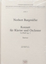 Konzert fis-Moll op.1 fr Klavier und Orchester Partitur