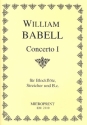 Concerto no.1 fr Sopranblockflte, 4 Violinen und BC Partitur und Stimmen