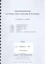 Quartett-Bearbeitungen  fr Violine,Viola, Violoncello und Kontraba (Solostimmung) Partitur und Stimmen