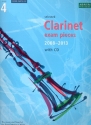 Selected Clarinet Exam Pieces 2008-2013 Grade 4 (+CD) for clarinet and piano