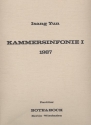 Kammersinfonie Nr.1 fr Kammerorchester Partitur
