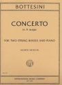 Concerto in A major for 2 string basses and piano parts