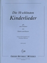 Die 30 schnsten Kinderlieder fr 2 Violinen (Violine und Klavier) Partitur und Stimmen