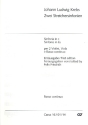 2 Streichersinfonien fr 2 Violinen, Viola und Bc Basso continuo