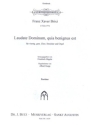 Laudate Domium quia benignus est fr gem Chor, Streicher und Orgel Partitur