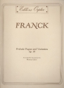 Prelude Fugue and Variation op.18 for 4 guitars Partitur und Stimmen
