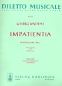 Impatientia G-Dur Nr.4 fr Streicher und Bc Partitur/Cembalo
