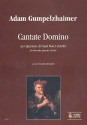 Cantate Domino für 4 Blockflöten (AAAB) Partitur und Stimmen