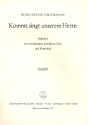 Kommt singt unserem Herrn fr Chor und Kontraba Kontraba