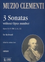 3 Sonatas without Opus Number for keyboard