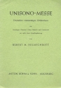Unisono-Messe  fr Vorsnger, Chor (Schola) und Gemeinde (Orgel ad lib) Partitur