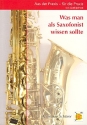 Was man als Saxophonist wissen sollte 